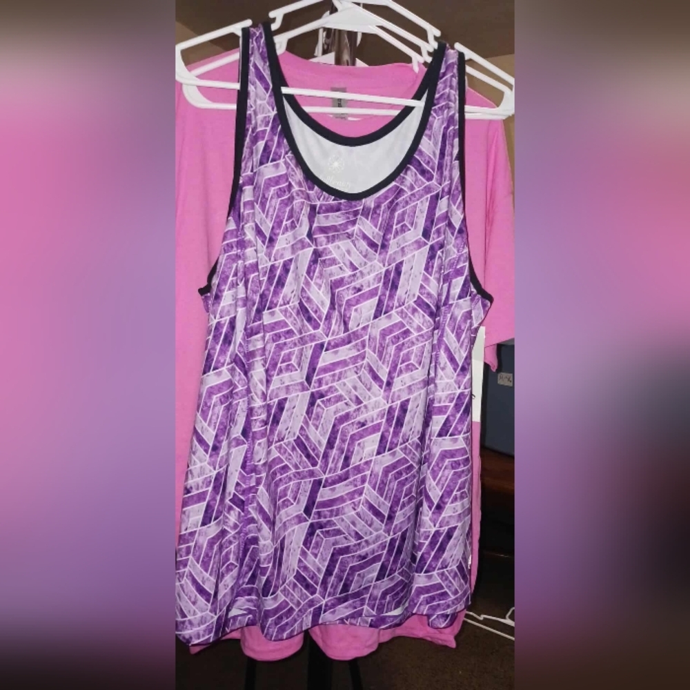 Sporty Purple Tank Top 22/24 by Full Beauty. A-46